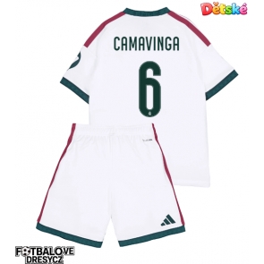 Real Madrid Eduardo Camavinga #6 Dětské Domácí dres komplet 2026-27 Krátký Rukáv (+ trenýrky)